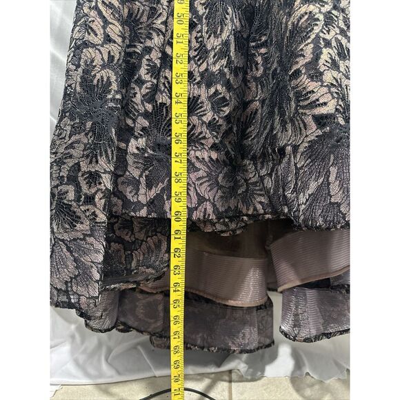 NWT Mac Duggal [ 12 ] Embellished Feather Cap Illusion Trumpet Gown style #79230 - Picture 9 of 16